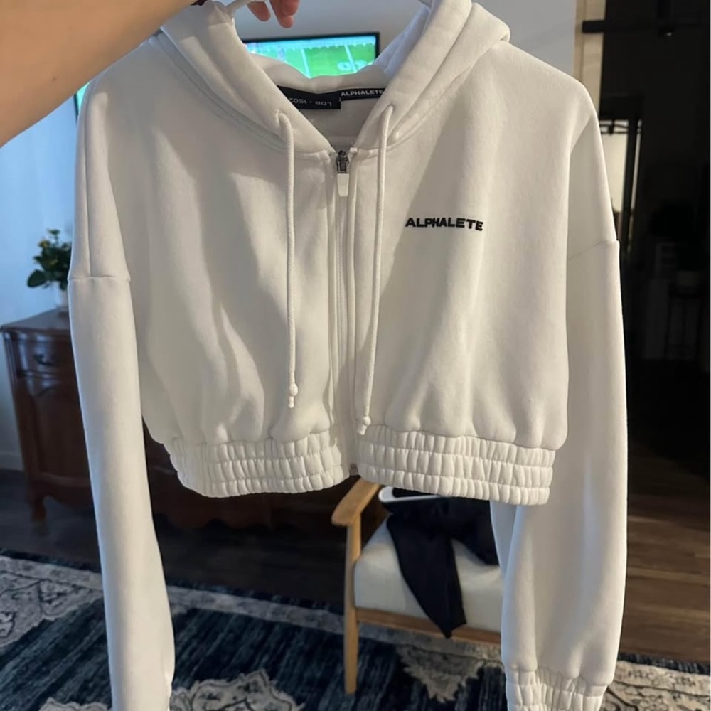 Alphalete Classic White Hoodie